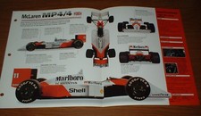 1988 MCLAREN MP4/4 ORIGINAL IMP BROCHURE 88 SPECS INFO GRAND PRIX F1 Marlboro picture