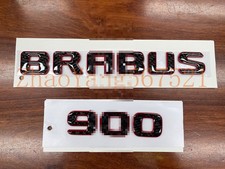 BRABUS 900 Emblem carbon fiber RED Rear Trunk Luggage Lid Tailgate Badge AMG picture