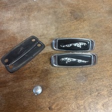1984 Jaguar XJ Fender Metal Emblem Pair Used. picture
