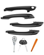 4X Outside Exterior Door Handles w/ Lock Cylinder Kit For 17-20 Hyundai Elantra picture