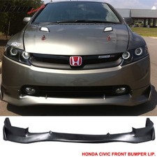 Fits 06-08 Civic 4Dr Sedan Front Bumper Lip Mugen SI Style PU picture