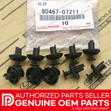 GENUINE Toyota Lexus OEM New Engine Cover Grille Clips 90467-07211 [Set of 10] picture