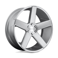DUB 1PC Wheels Rim S218 BALLER 22X9.5 6X135 ET30 87.1CB Gloss Silver Brushed picture