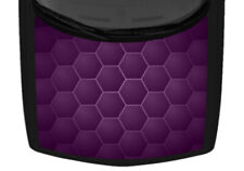 3D Effect Bright Purple Hexagon Pattern Truck Hood Wrap Vinyl Car Graphic Decal picture