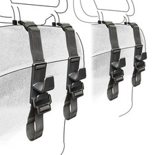 4 x Universal Car Headrest Hooks Hanger for Bags Seat Back Organizer Holder picture