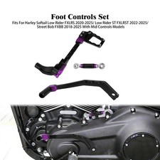 Foot Controls Set Purple For Softail Low Rider FXLRS 20-25 Street Bob FXBB 18-25 picture