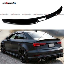 V-Style Rear Trunk Spoiler Wing For 2014-2020 Audi A3 S3 RS3 Sedan Gloss Black picture