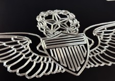 🔥REFLECTIVE🔥 Diamond Etched Master Army Aviator Wings Car Tag License Plate picture