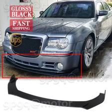For Chrysler 300C SRT8 2005-2008 Glossy Black V Style Front Bumper Lip Splitter picture