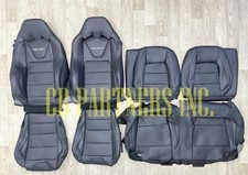 OEM FORD MUSTANG NEW TAKEOFF RECARO BLACK LEATHER SEAT UPHOLSTERY 2024-2026 picture