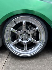 KANSEI Roku Wheels 18X9.5 5X114.3 Offset 22 Chrome (Quantity of 4) picture