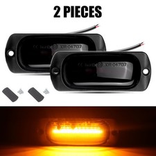 Amber 12 LED Side Marker Clearance Lights For Truck Trailer Caravans Waterproof picture