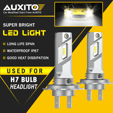 2x H7 LED Headlight Bulbs Kit High Low Beam 6500K Super White 80000LM Lights E4A picture