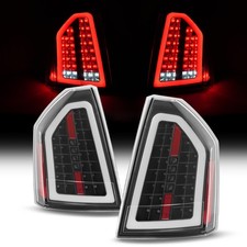 Pair Full LED Tube For Chrysler 300C 2005-2007 Clear Lens Tail Light Brake Lamp picture