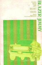 CHILTON BLAZER-JIMMY SERVICE MANUAL-1969 70 71 72 73 74 75 76 77 REPAIRS-WIRING picture