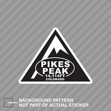 Triangle Pikes Peak Sticker Decal Vinyl co climbed feet hike camp outdoors 14114 picture