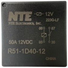 100 Pack 50A 12V Automotive Relay SPST NO 4 Pin Bosch Style NTE R51-1D40-12 picture