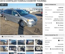 Used Engine Complete Assembly fits: 2014 Chrysler Town & country 3.6L 6 cylinder picture