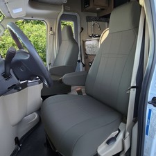 Neosupreme Charcoal Seat Covers for 2010-2026 Ford E450 RV Vans. picture