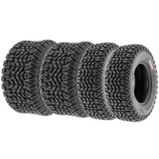4PCS SUNF ATV UTV Tires 25x10-12 Front & 25x10.5-12 Rear 4PR Golf Cart Turf G003 picture