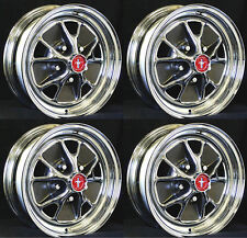 NEW Ford Mustang Styled Steel GT Wheels 14 x 5 Set of Complete with Caps Nuts picture