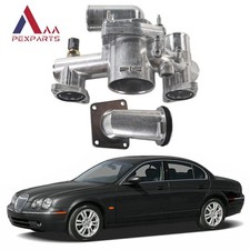 New Aluminum Thermostat Housing AJ89485 For 03-05 Jaguar XJ8 S-Type XJR 4.2L picture