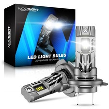 NOVSIGHT H7 LED Headlight Bulbs Kit 36000LM 6500K Super White Canbus Error Free picture