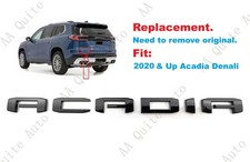 Replacement 1PC Gloss Black Rear Tailgate Acadia Badge Emblem 2020 & Up Acadia picture