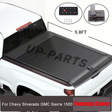 5.8Ft Retractable Beds Tonneau Cover For 14-26 Silverado 1500/GMC Sierra 1500 picture
