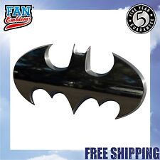 Fan Emblems Batman 3D Car Badge - 1989 Batwing Logo (Black Chrome - Large) picture