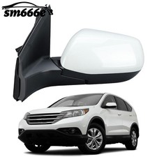 For 2012-2016 Honda CR-V Power Driver Side Door View Mirror Left Pearl White picture