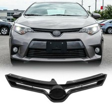 Black Upper Grill Fit 2014 2015 2016 Toyota Corolla L LE CE Front Bumper Grille picture