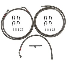 Quick Fix Fuel Line Kit Fits 2008-2014 Chevy Tahoe 4WD 5.3L Braided QFF0026SS picture