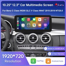 12.3'' Stereo Multimedia Touch Screen For Benz C Class W205 GLC X253 V W447  picture