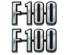1974-76 F100 Fender Emblems LH-RH Pair Truck Pickup New picture