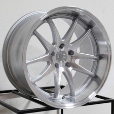 One 18x9.5 Aodhan DS02 DS2 5x114.3 22 Silver Machined Wheel Rim 73.1 picture