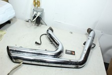 12-17 Harley Dyna Vance & Hines Chrome Staggered Short Shot Exhaust Set Modified picture