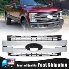 Chrome For 2017-2019 Ford F250 F350 Super Duty Front Bumper Grille HC3Z8200CC picture