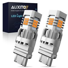 AUXITO 3157 LED Turn Signal Light Bulbs 4157 3156 CANBUS Anti Hyper Flash Amber picture