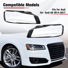 Fits For Audi A8 2014-2017 Clear Headlight Shell Cover Headlamp Lens Right Left picture