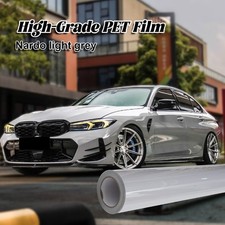 5FTx50FT  PET Crystal Light Nardo Gray Vinyl Wrap Gloss Self Adhesive US Stock picture