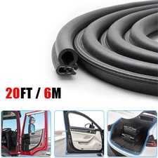 20Ft For Land Rover Car Door Rubber Edge Trim Seal Stripping Gasket w/Side Bulb picture
