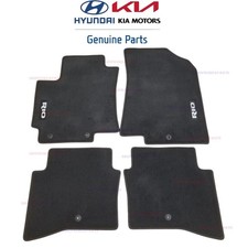FITS: 11 - 17 KIA RIO 4DR 5DR BLACK CARPETED FLOOR MAT SET 4PC OEM NEW picture