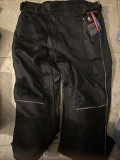 WICKED STOCK Motorcycle Waterproof Riding Pants Black Men's 4XL Reg picture
