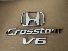 FREE SHIPPING OEM 2010-2015 HONDA CROSSTOUR V6 REAR EMBLEM BADGE SET picture