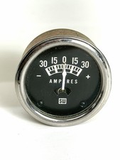 Vtg STEWART WARNER Amperes Gauge, Rat Hot Rod  30 To 30 picture