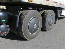 Flow Below Aero Wheel Cover Set, 4 Black 22.5 Adjustable Aerodynamic Hubcaps picture