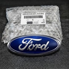 Ford 7 Inch Blue Silver Oval Badge Grille Tailgate Emblem Logo Replacement picture
