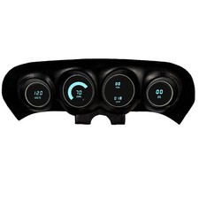 69-70 Ford Mustang Digital Gauge Cluster Teal LED's USA Made Lifetime Warranty picture