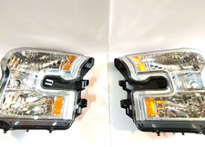 CLEAN 2015 2016 2017 Ford F150 PAIR Right & Left Headlights OEM Great NON LED picture